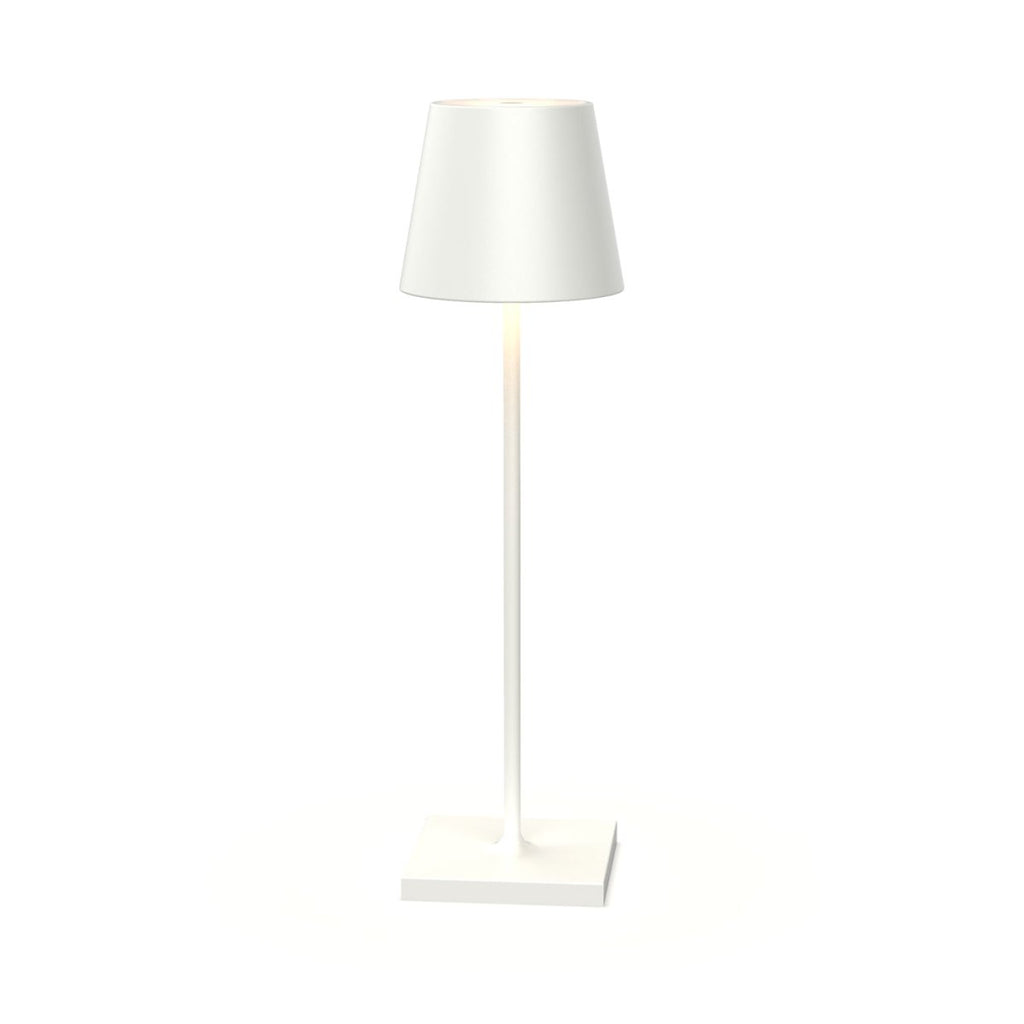 Aqualux Round Table Lamp White 38cm - Minimax