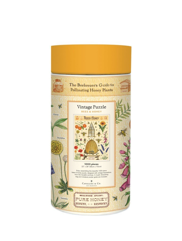 Cavallini and Co. 1000 Piece Bees & Honey Jigsaw Puzzle | Minimax