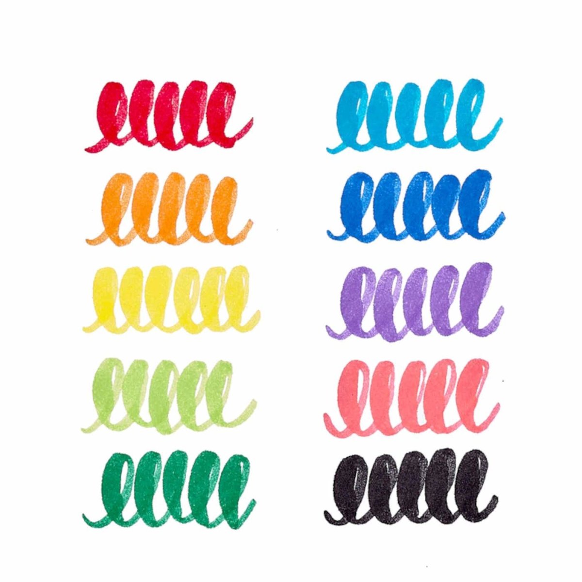 Big Bright Brush Markers Set of 10 - Minimax