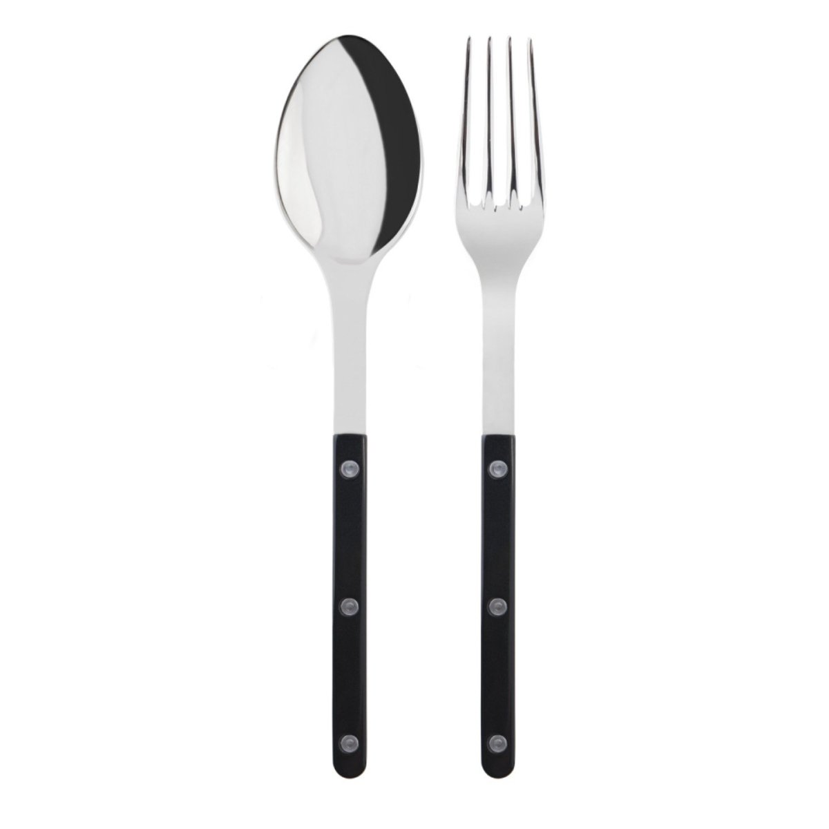 Bistrot Shiny Solid Black 10" Serving Set - Minimax