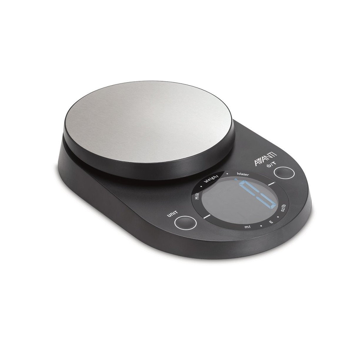 Avanti Large Display Digital Kitchen Scale Black | Minimax
