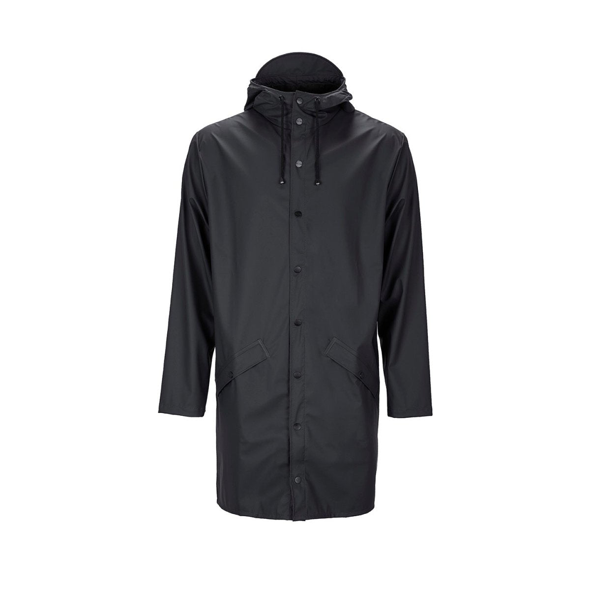 Rains Long Jacket Black Extra Large | Minimax
