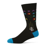 Black Space Invader Socks - Minimax