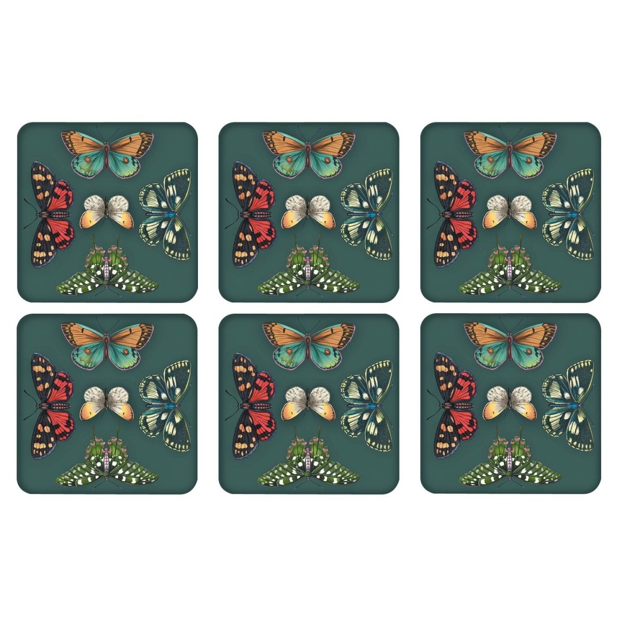 Botanic Garden Harmony Set of 6 Coasters - Minimax