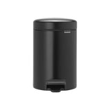 Brabantia NewIcon Pedal Bin Black 5 Litre - Minimax