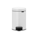Brabantia NewIcon Pedal Bin White 5 Litre - Minimax