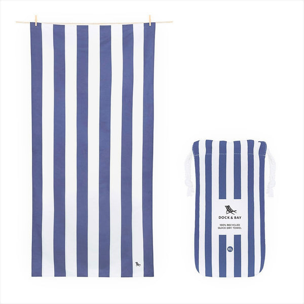 Dock & Bay Cabana Collection Whitsunday Blue Beach Towel X-Large | Minimax