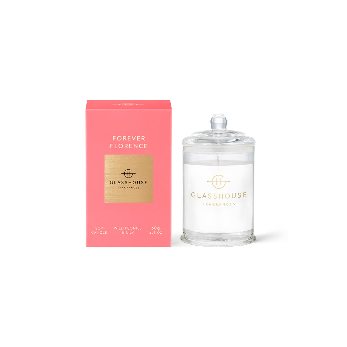 Glasshouse Fragrances Forever Florence Candle 60g | Minimax