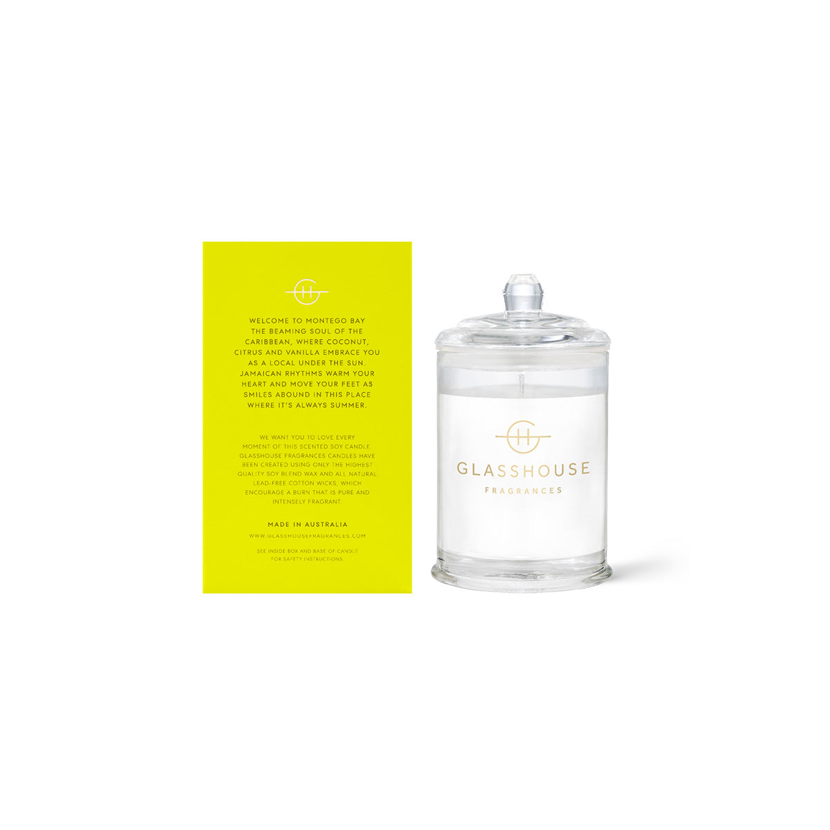 Glasshouse Fragrances Montego Bay Rhythm Candle 60g | Minimax