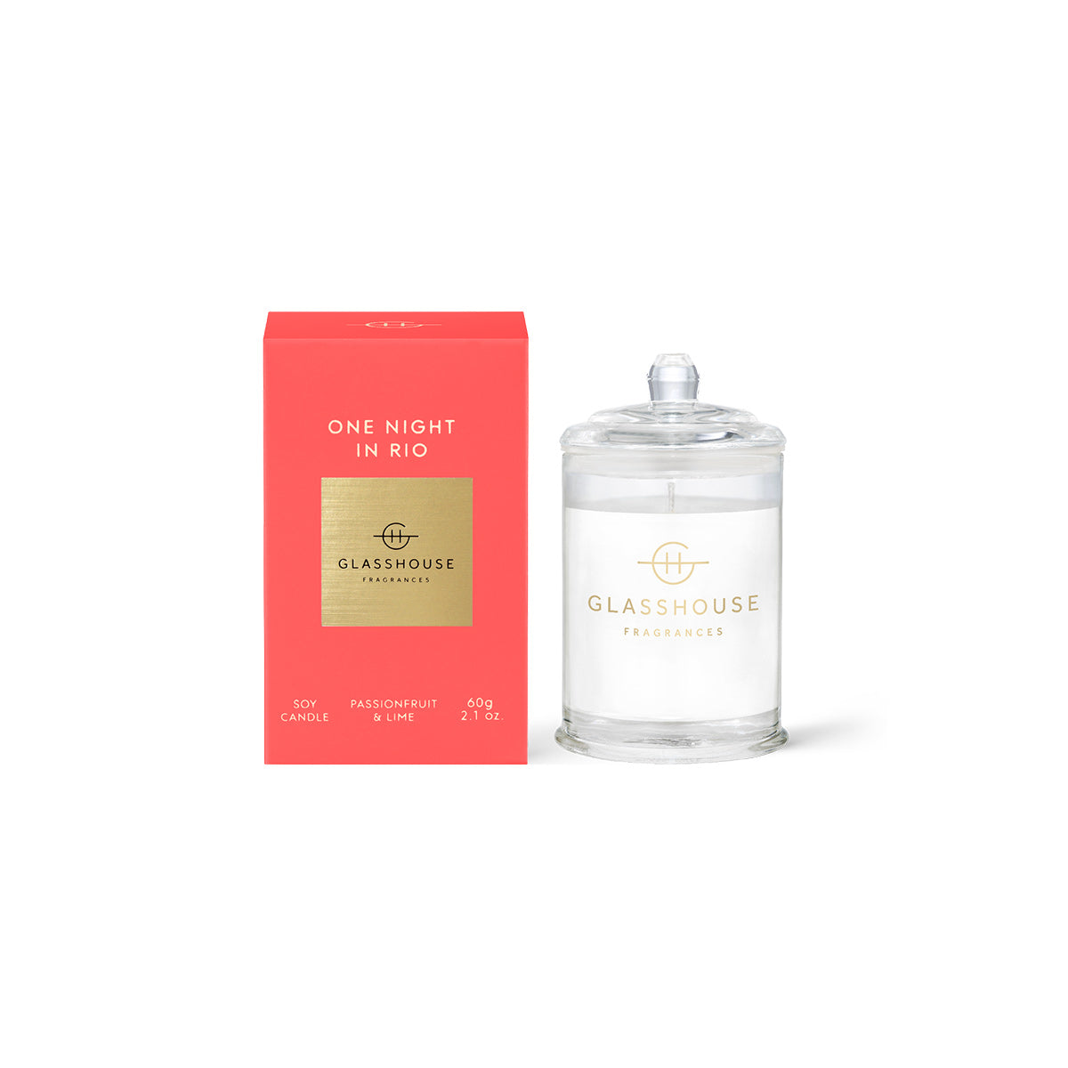 Glasshouse Fragrances One Night In Rio Candle 60g | Minimax