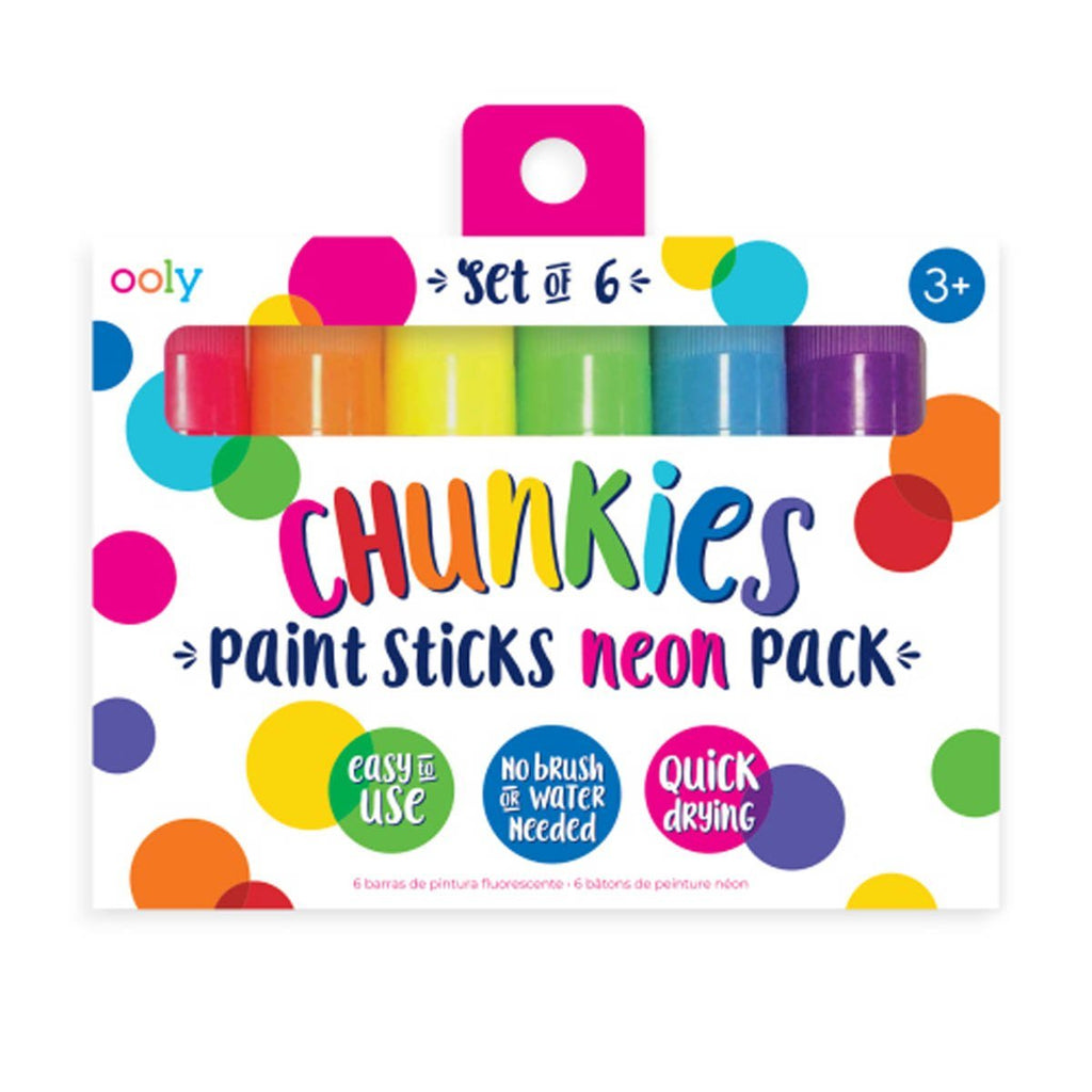Chunkie Pack of 6 Neon Paint Sticks - Minimax