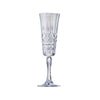 Clear Embossed Champagne Flute 185ml - Minimax