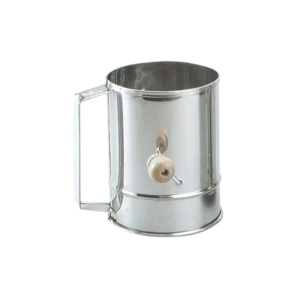 Crank Flour Sifter Stainless Steel 5 Cup - Minimax