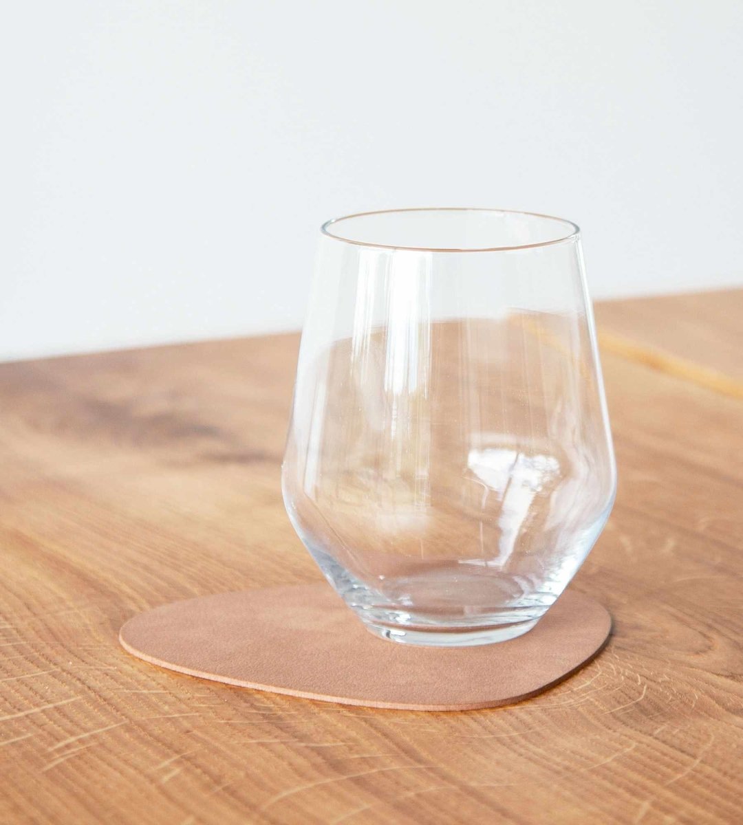 Curve 11cm x 13cm Nature Glass Mat Coaster - Minimax