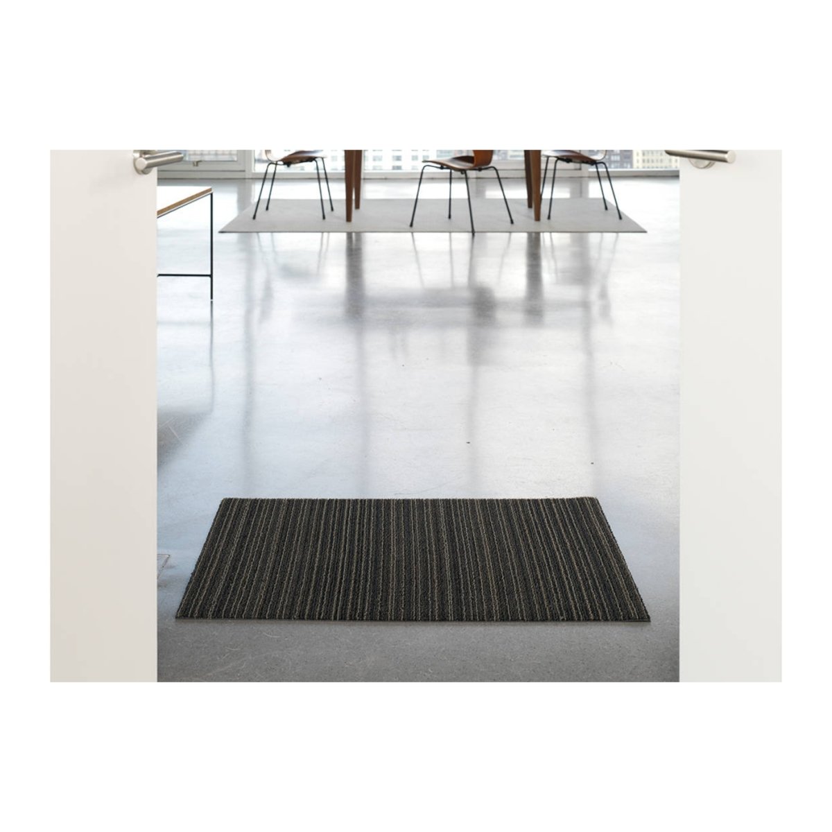 Doormat Skinny Stripe Steel 46x71 - Minimax