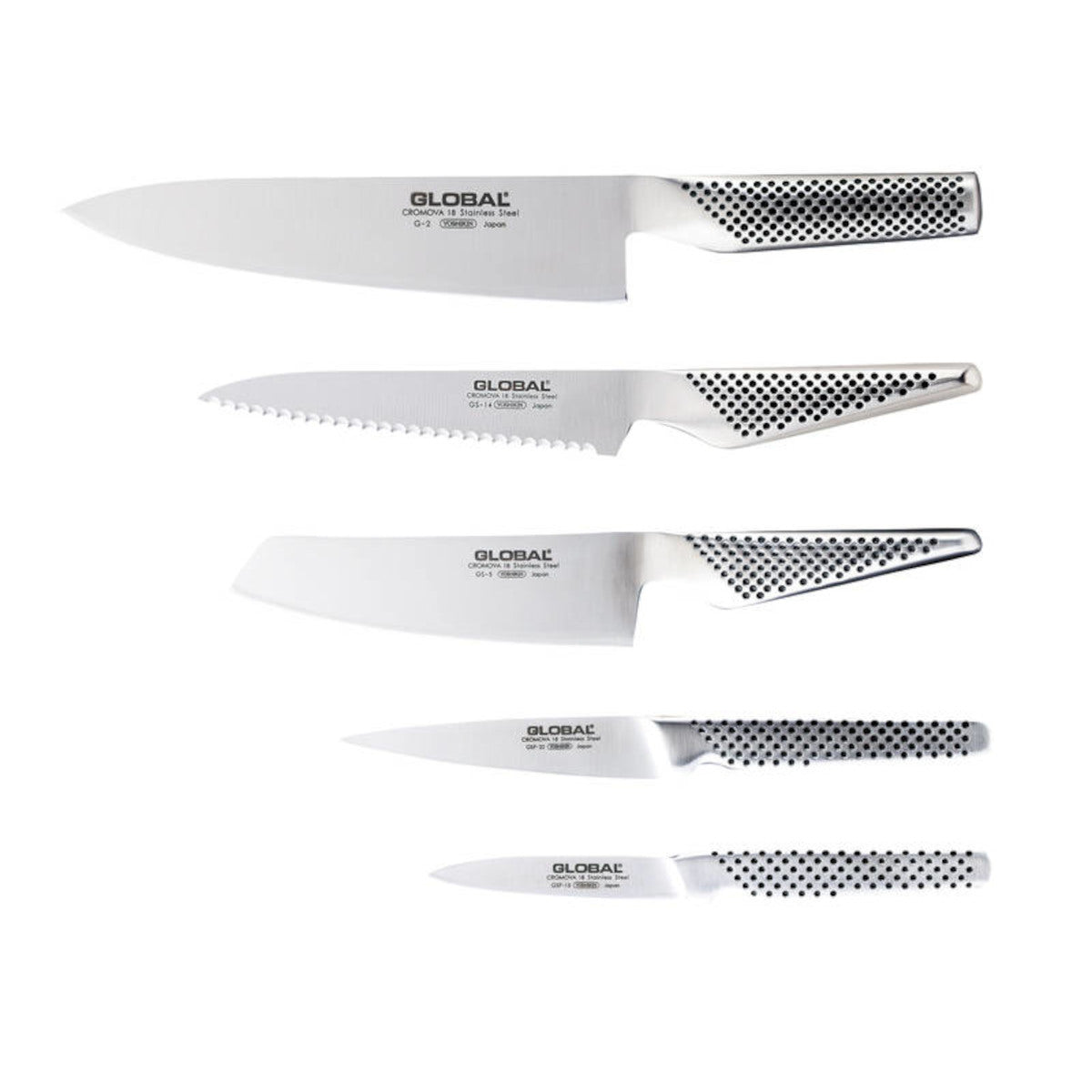 Global 6 Piece Osaka Knife Block Set Minimax