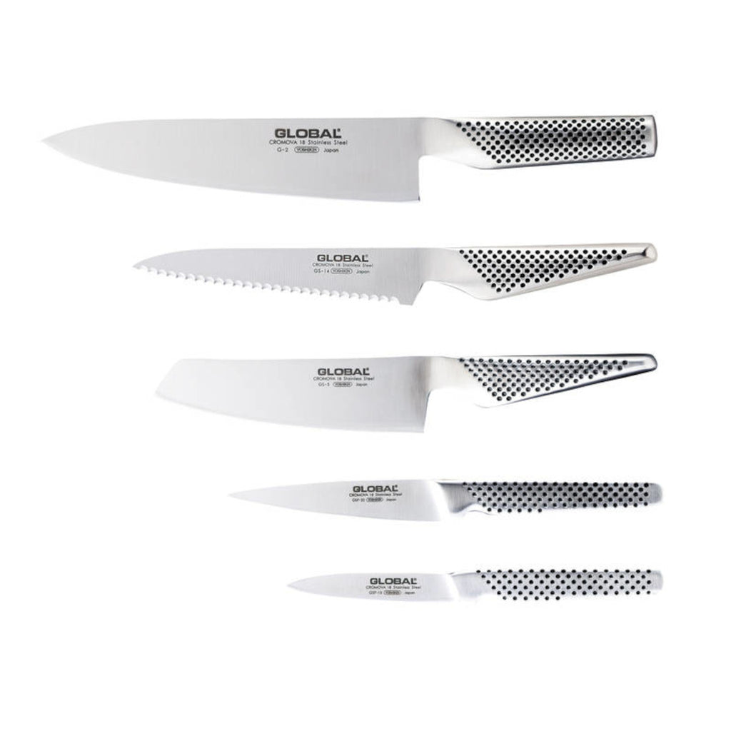 Global 6 Piece Osaka Knife Block Set Minimax