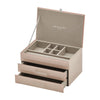 One Six Eight London Gabriella Jewellery Box with Drawers Blush Medium | Minimax