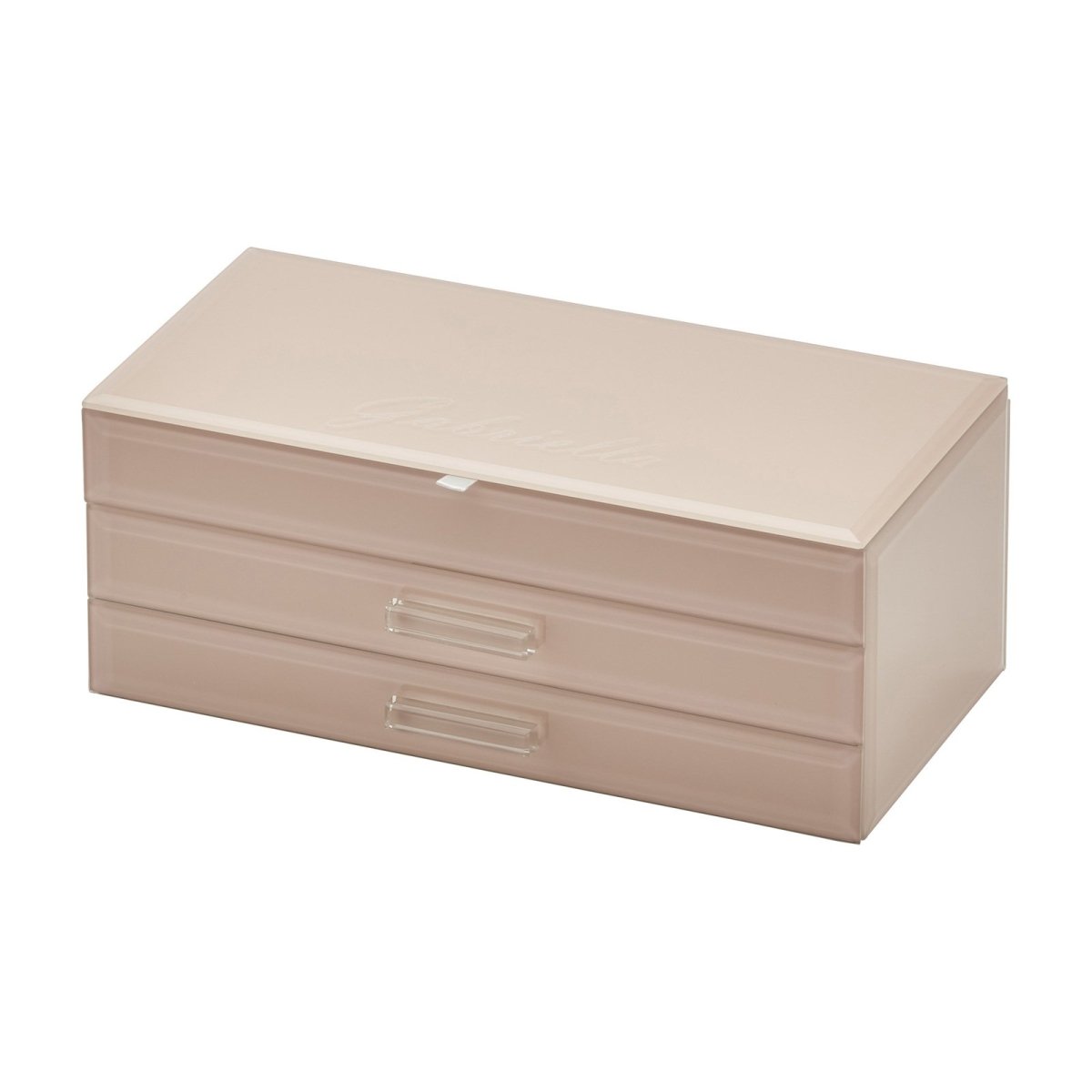 One Six Eight London Gabriella Jewellery Box with Drawers Blush Large | Minimax