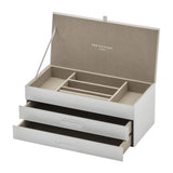 One Six Eight London Gabriella Jewellery Box with Drawers White Large | Minimax