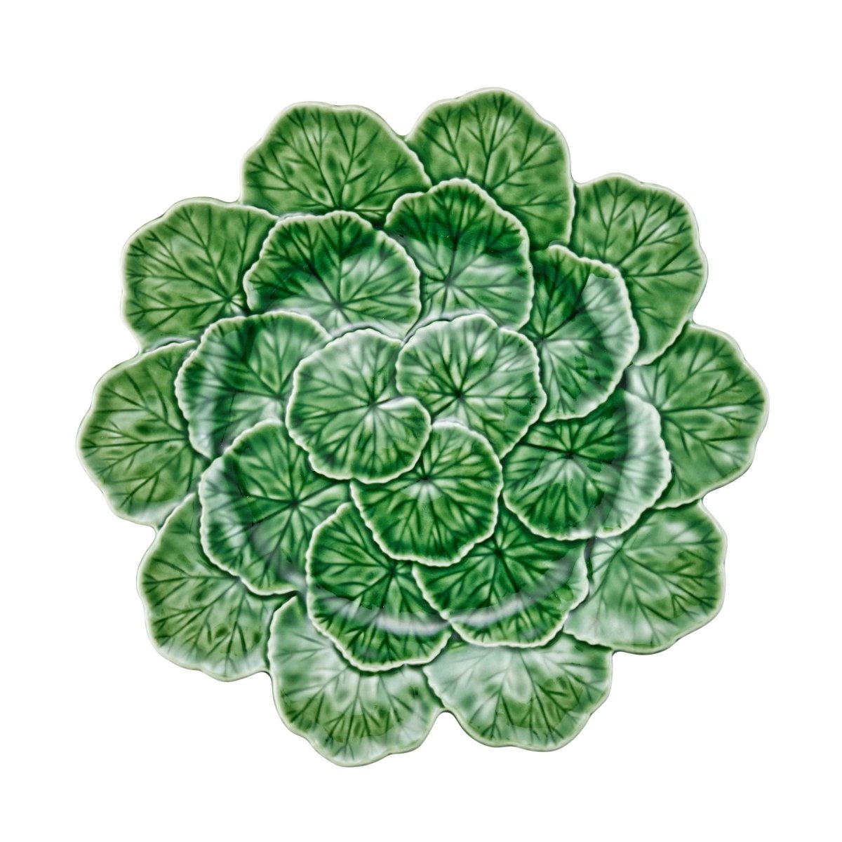 Bordallo Pinheiro Geranium Charger Plate Green 33cm | Minimax