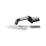 Global Classic Cooks Knife With Sharpener 20cm - Minimax