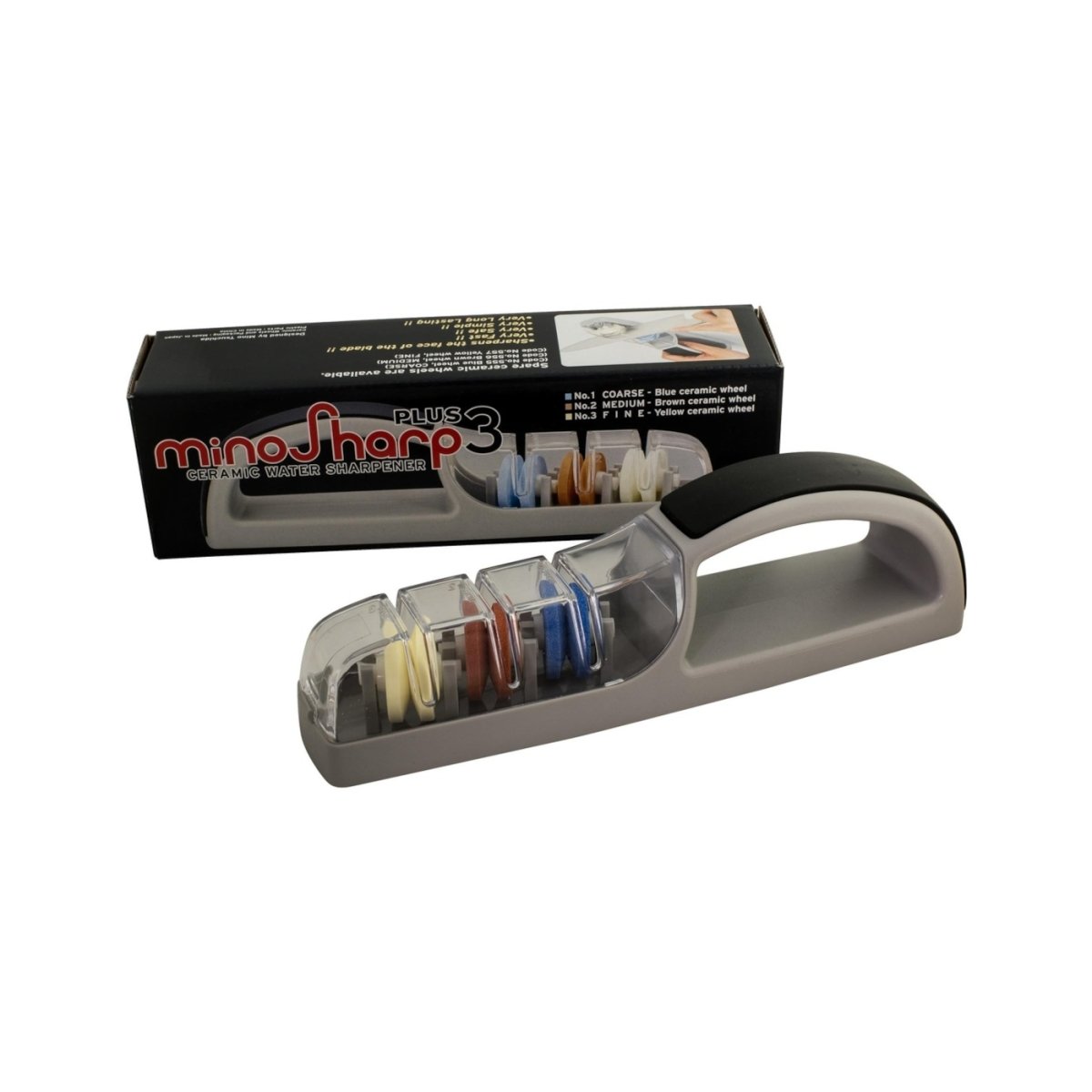 Global MinoSharp 3 Stage Ceramic Water Sharpener - Minimax