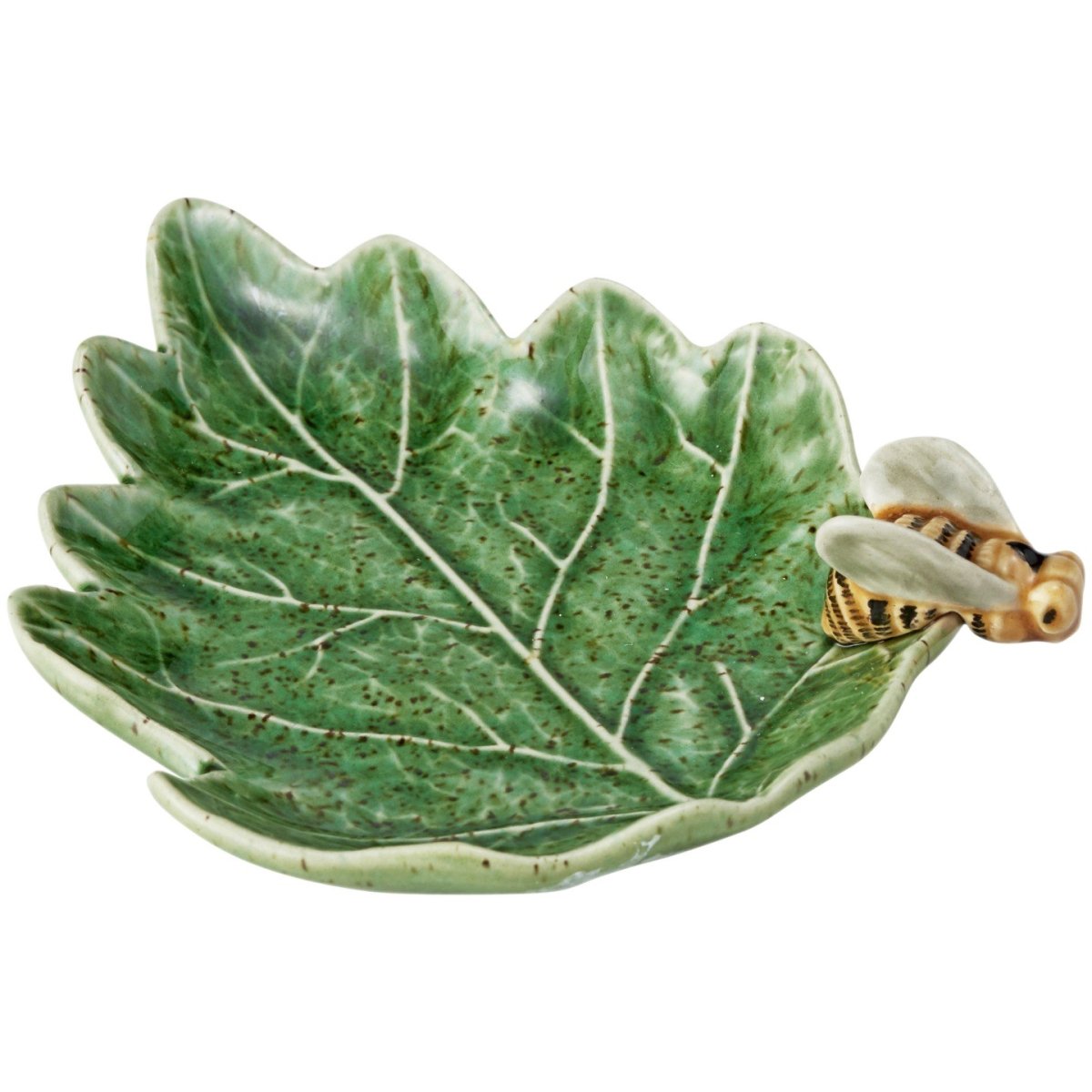 Bordallo Pinheiro Green Leaf with Bee Platter 14cm | Minimax