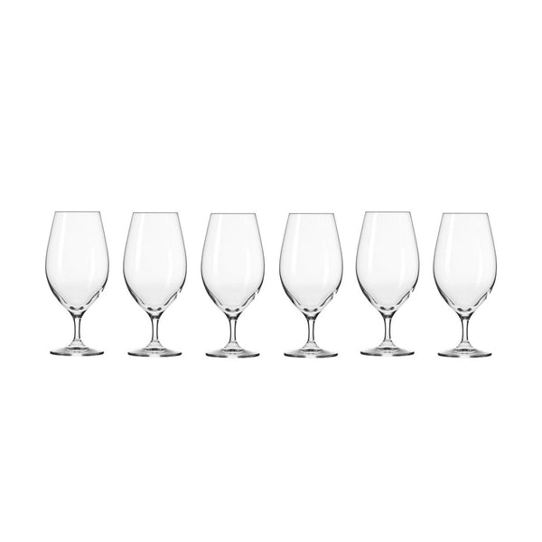 Krosno Harmony Beer Glasses 400ml (Set of 6) | Minimax