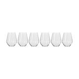 Krosno Harmony Stemless Wine Glasses 540ml (Set of 6) | Minimax