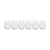 Krosno Harmony Stemless Wine Glasses 540ml (Set of 6) | Minimax