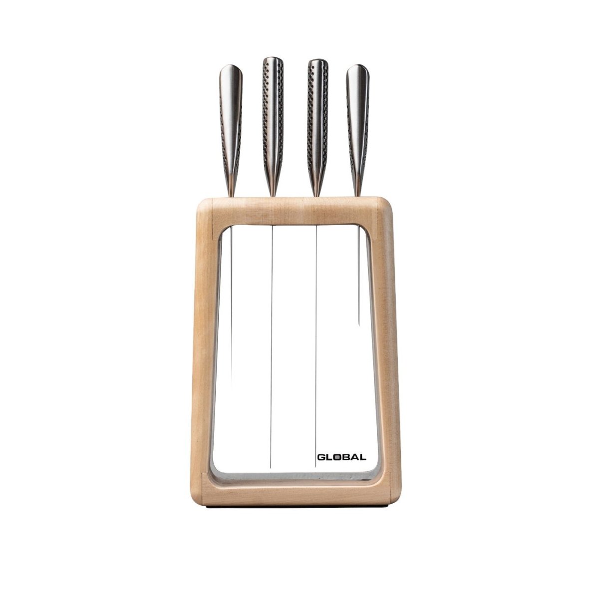 Global Hashira Knife Block Set Maple 5 Pieces | Minimax
