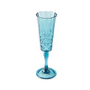 Saltwater Embossed Champagne Flute Teal 185ml