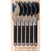 Jean Dubost Set of 6 Black Spoon Set - Minimax