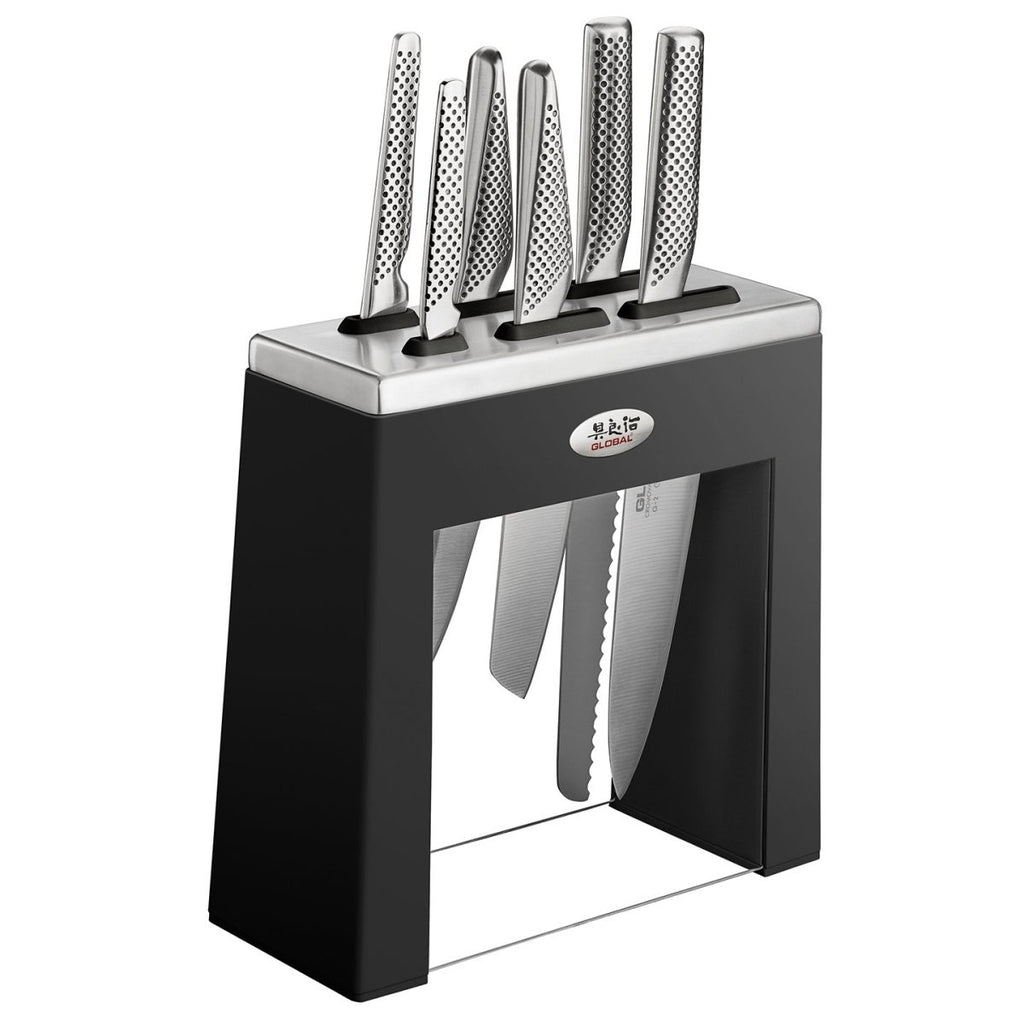 Kabuto Black 7 Piece Knife Set - Minimax