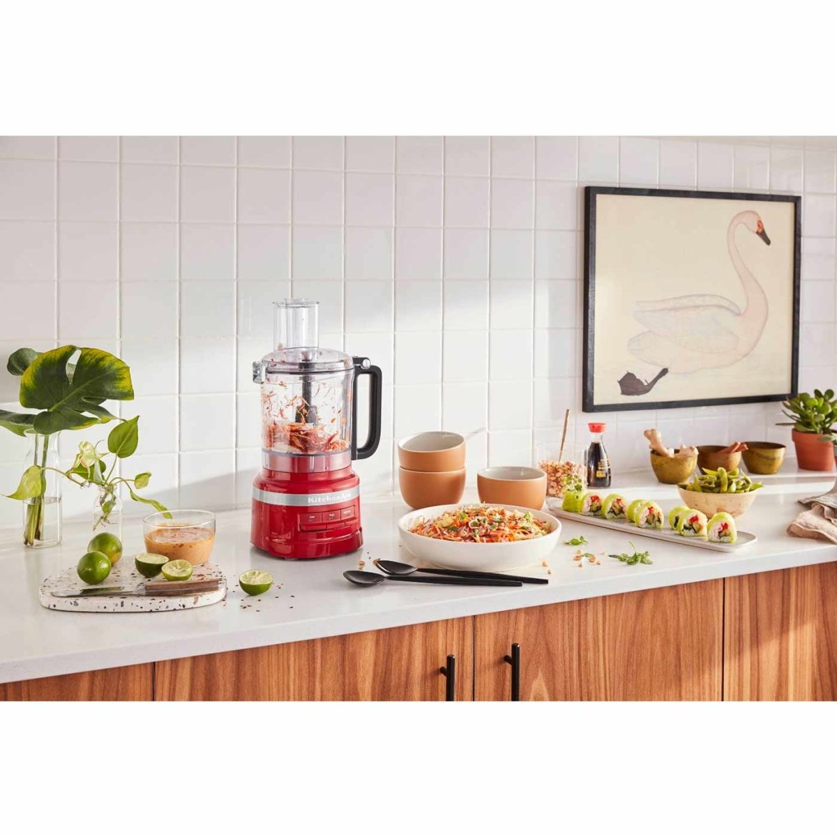 KitchenAid KFP0921 9 Cup Food Processor Empire Red | Minimax