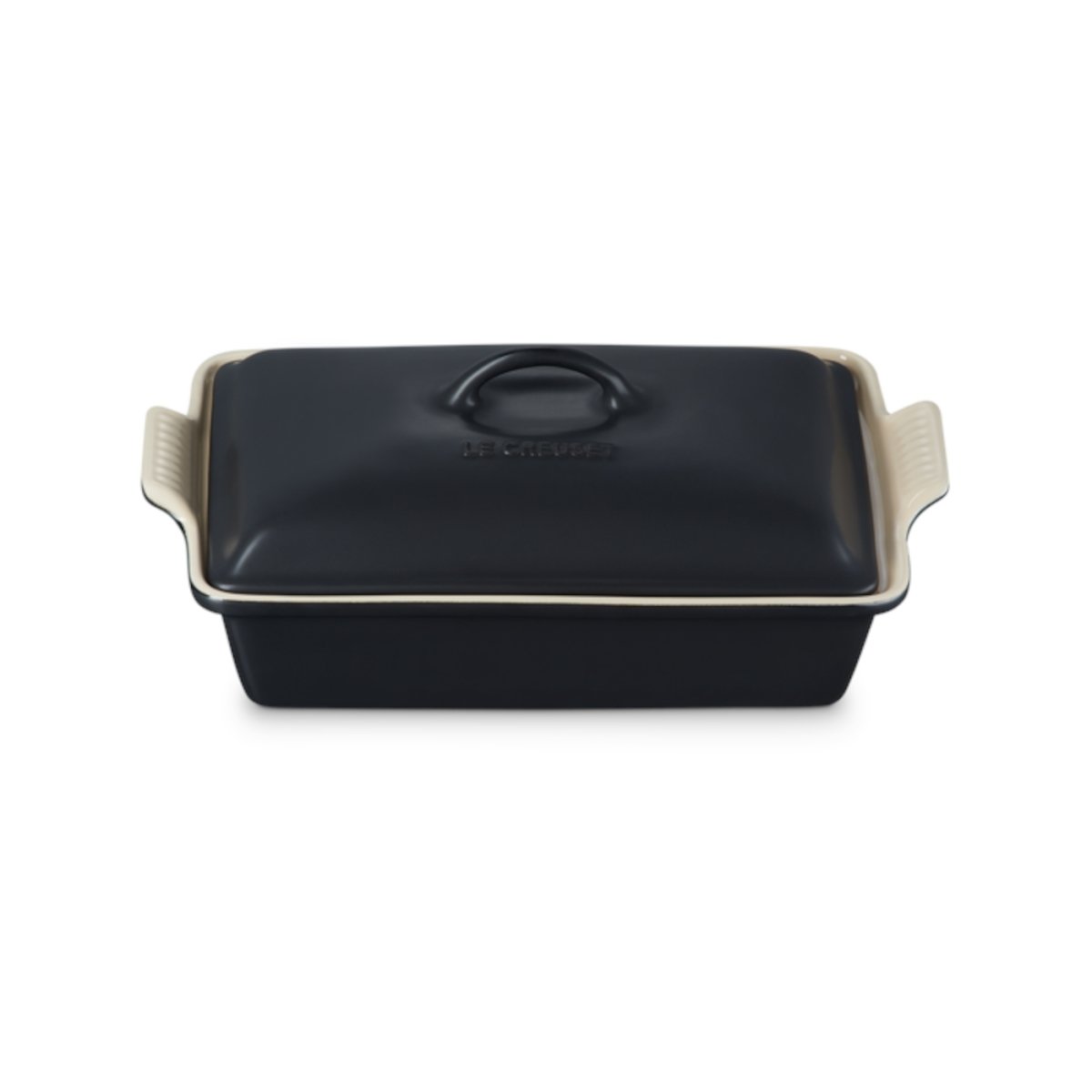 Le Creuset Heritage Rectangular Dish with Lid Satin Black 33cm