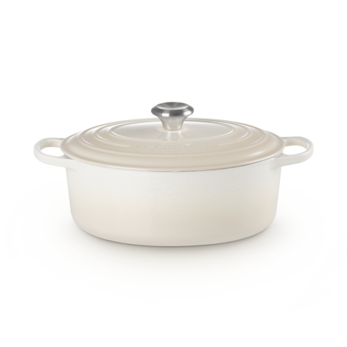 Le Creuset Signature Oval French Oven Meringue 27cm | Minimax