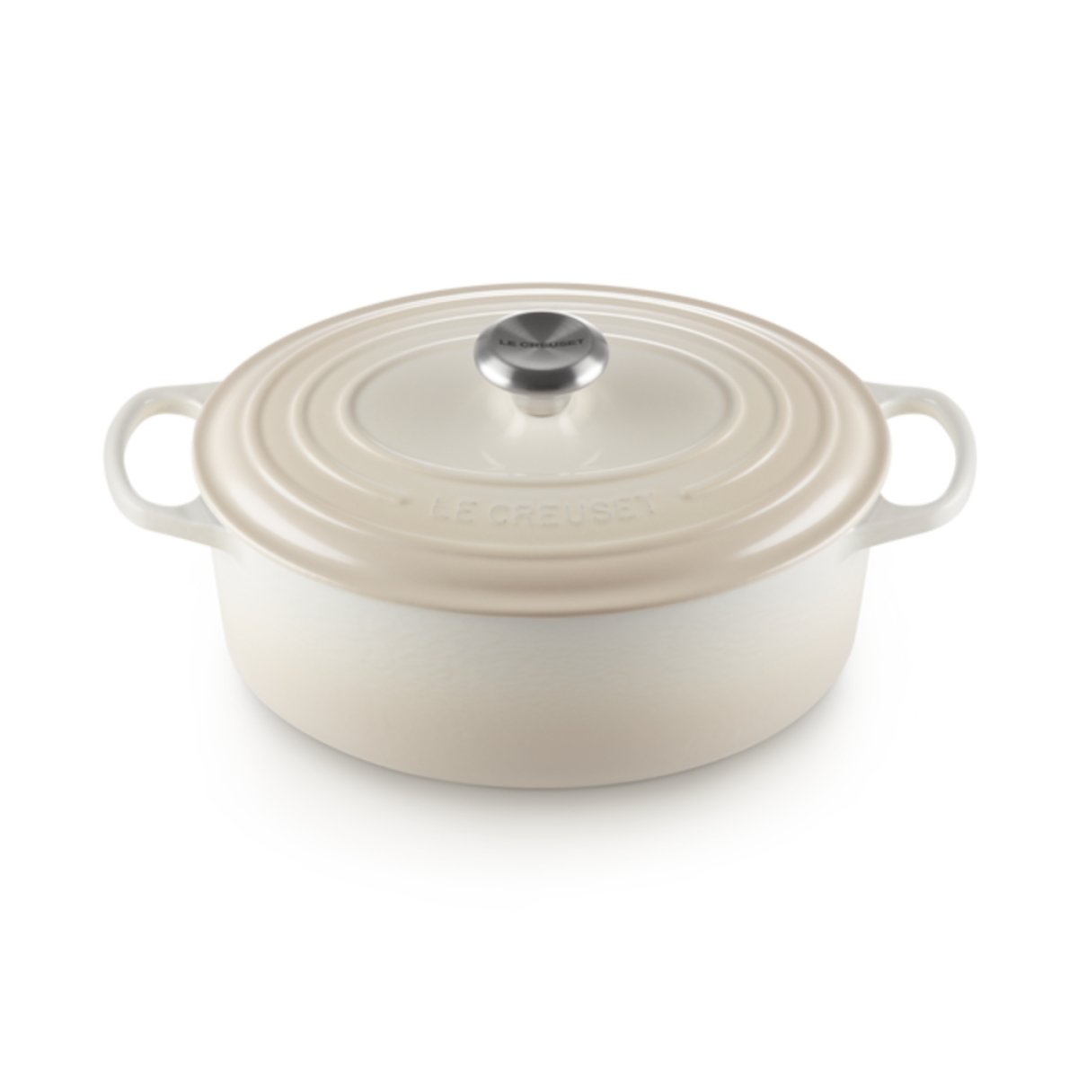 Le Creuset Signature Oval French Oven Meringue 27cm | Minimax