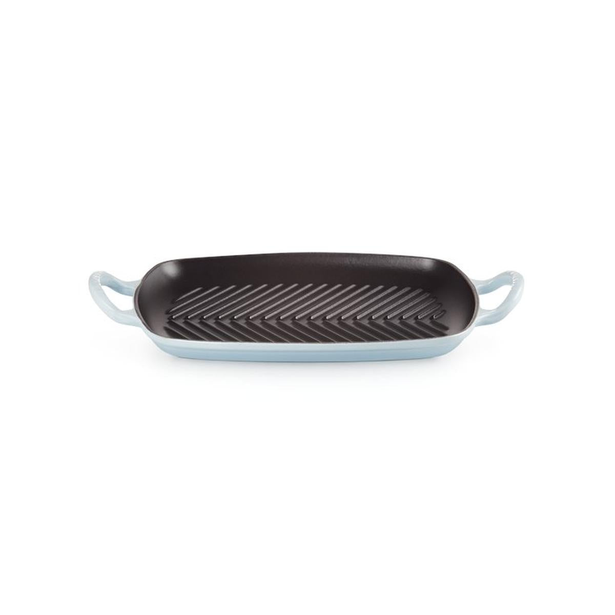 Le Creuset Signature Rectangle Grill Coastal Blue 30cm x 26cm - Minimax