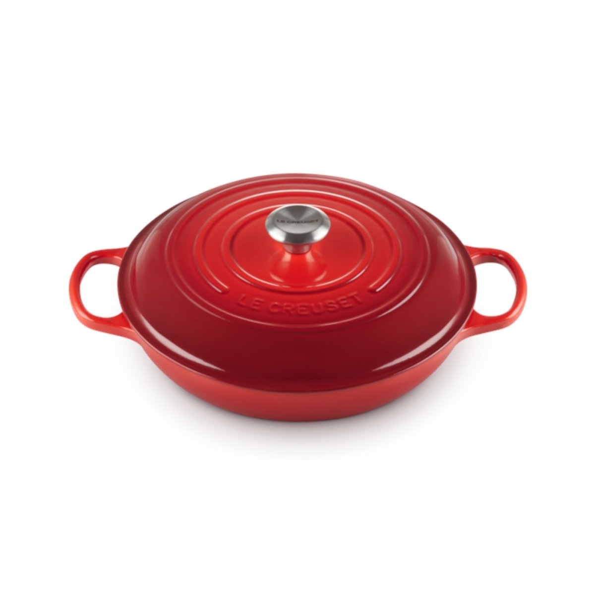 Le Creuset Signature Shallow Casserole Cerise 30cm (3.5L) | Minimax