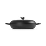 Le Creuset Signature Shallow Casserole Satin Black 30cm (3.5L) | Minimax