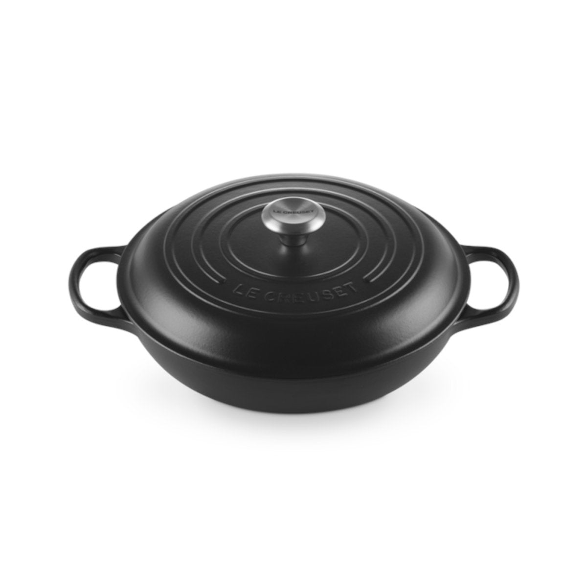 Le Creuset Signature Shallow Casserole Satin Black 30cm (3.5L) | Minimax