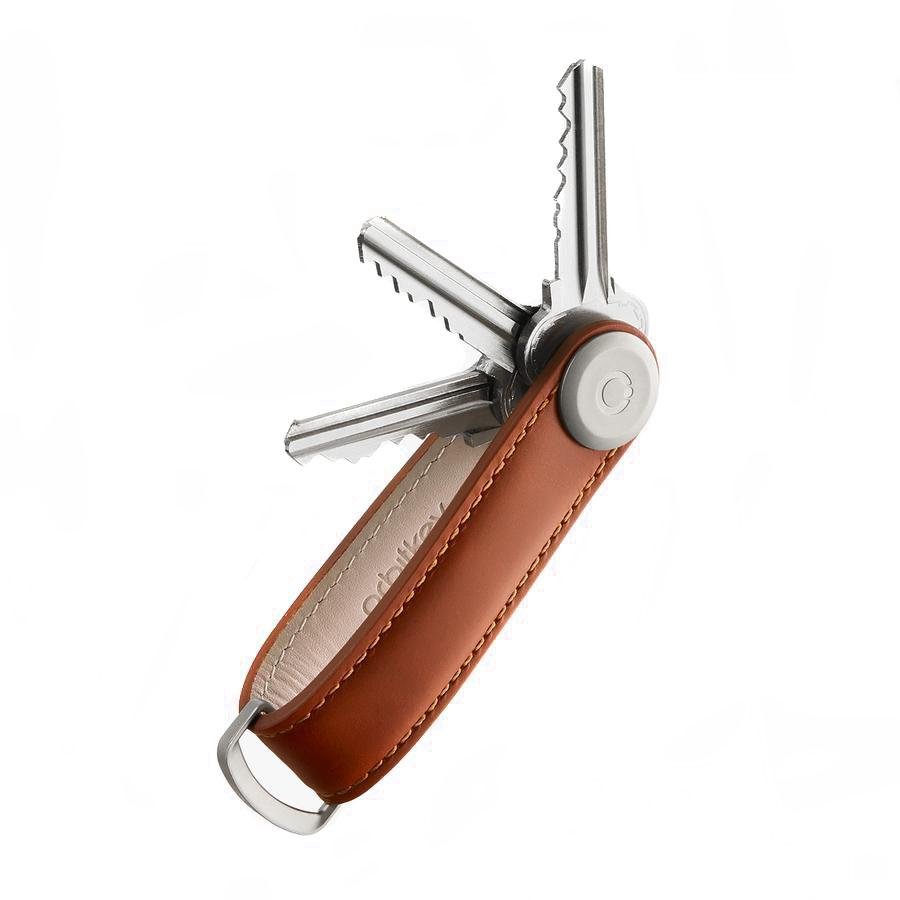 Orbitkey Leather Key Organiser Cognac & Tan | Minimax
