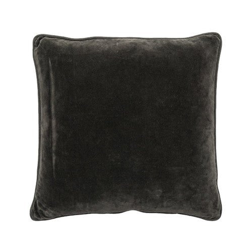 Lynette Velvet Coal Cushion 50cm x 50cm - Minimax