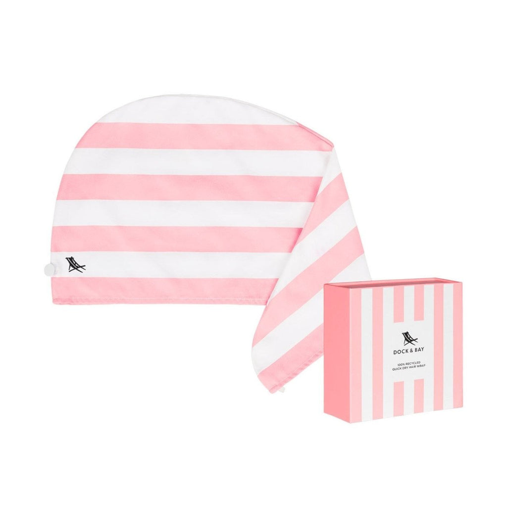 Malibu Pink Stripe Hair Wrap - Minimax