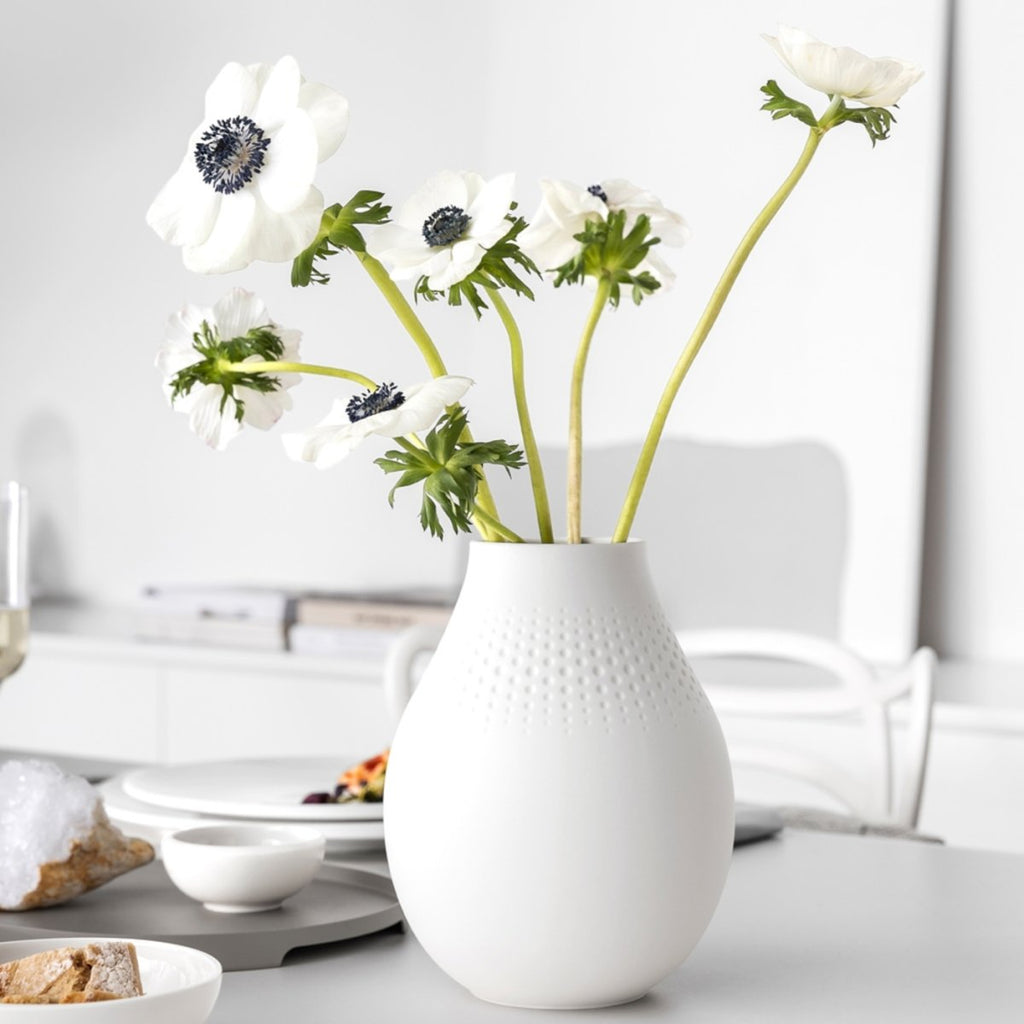 Manufacture Collier Blanc Vase Perle Tall - Minimax