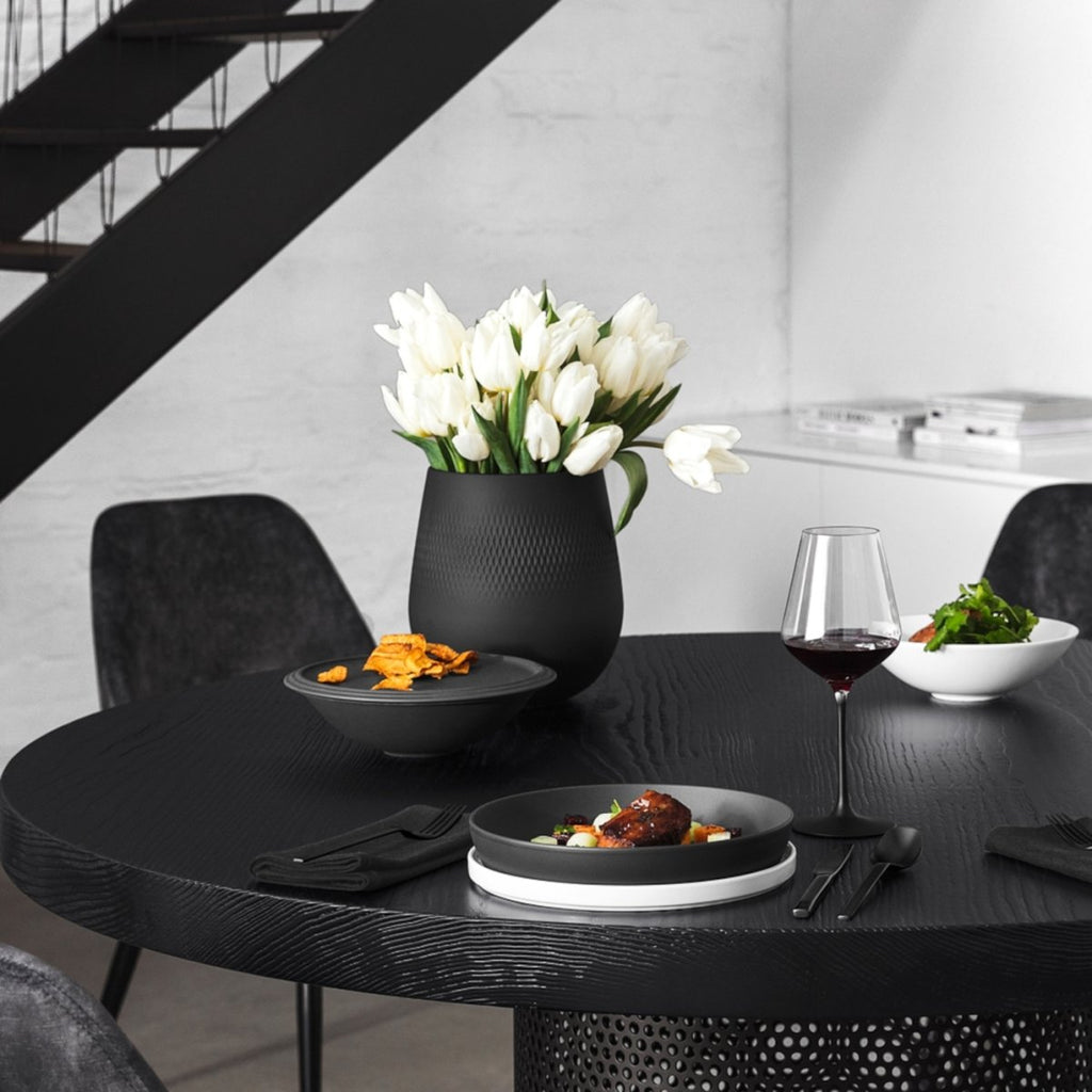 Villeroy & Boch Manufacture Collier Noir Vase Carre Large Minimax