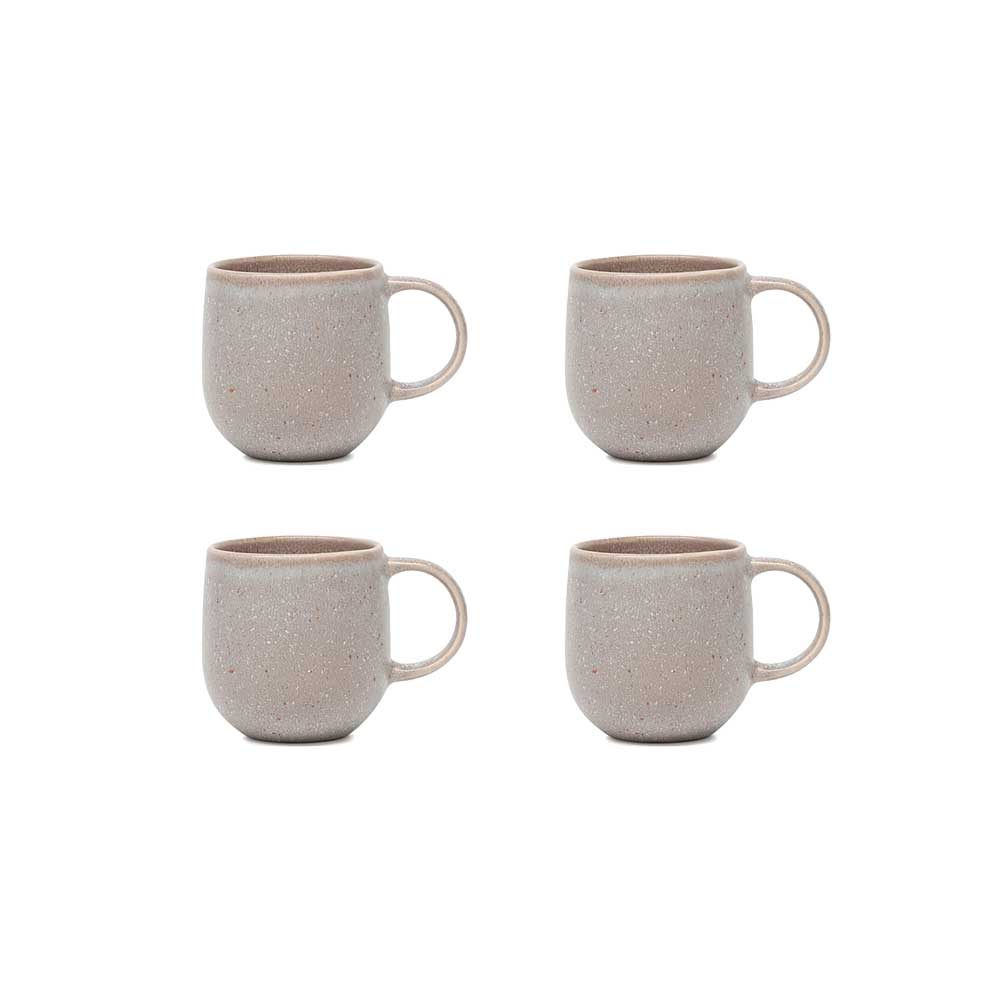 Salt and Pepper Miki Dusk Mugs 350ml (Set of 4) | Minimax