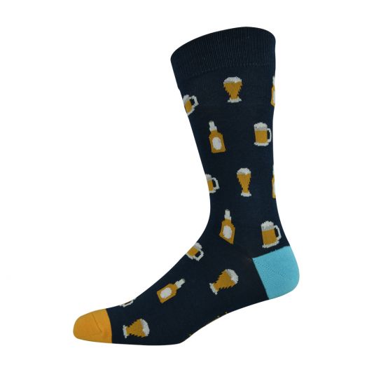 Navy Beer Socks - Minimax